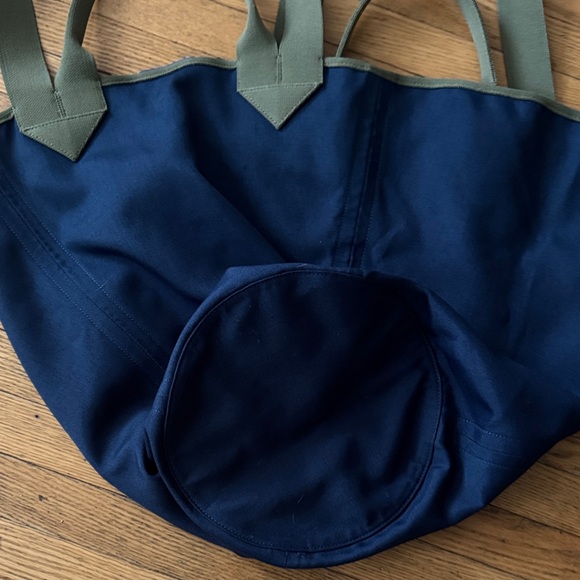 Rothy's Vibrant Pink,Olive, and Blue Reversible Tote Bag Casual, oversized, - Picture 10 of 12